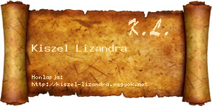 Kiszel Lizandra névjegykártya